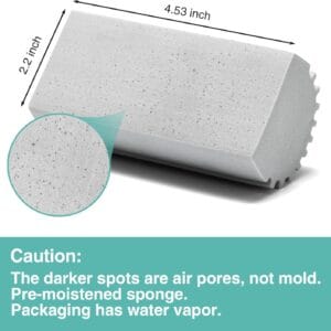 4 pack damp dusting sponge duster