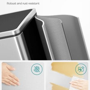 2 x 8 gallon (2 x 30 l) garbage can for kitchen